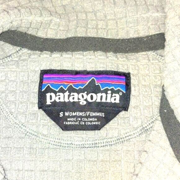 Patagonia Gray Waffle Full Zip Jacket Sz S - Picture 5 of 9